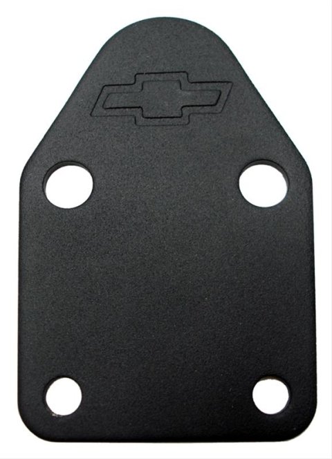 Proform Fuel Pump Block-Off Plates for Chevrolet 141-212 Plate, Steel, Black Powdercoated, Chevy, Small Block, Each