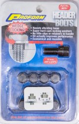Proform Self-Locking Wedge Header Bolts 66751 Bolts, Locking, Hex Head, Steel, Black Oxide, 3/8-16 in. Thread, 0.750 in. UHL, Chevy, Set of 12 thumbnail 6
