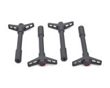 Proform Valve Cover Fasteners for Chevrolet 141-886 Wing Bolts, Shark Gray, Red Bowtie Logo, 1/4 in.-20 Thread, 4.125 in. Long, Set of 4 thumbnail 2