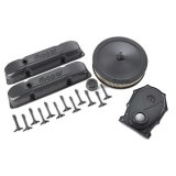 Proform Mopar Engine Dress Up Kits 440-887 Dress-Up Kit, Valve Covers, Valve Cover Wing Nuts, Air Cleaner, Breather, Shark Gray, MOPAR Logo, Big Block Mopar, B/RB, Kit thumbnail 2