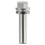 Proform Self-Locking Wedge Header Bolts 66825 Fasteners, Bolts, Hex Head, Steel, Nickel Plated, 3/8 in.-16 Thread Size, 1.000 in. Underhead Length, Set of 16 thumbnail 4