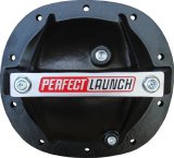 Proform Perfect Launch 10 Bolt GM 7.5/7.625 Inch Differential Cover 66667 Cover, Aluminum, Black, Logo, GM, 7.50 in., 10-Bolt, Each thumbnail 2