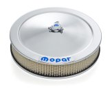 Proform Mopar Licensed Air Cleaner Kits 440-906 Filter Assembly, 14 in. Diameter, Round, Steel, Chrome, Logo, 3 in. Filter Height, 1.5 in. Drop Base, Each thumbnail 1