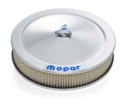 Proform Mopar Licensed Air Cleaner Kits 440-906 Filter Assembly, 14 in. Diameter, Round, Steel, Chrome, Logo, 3 in. Filter Height, 1.5 in. Drop Base, Each
