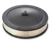 Proform Air Cleaner Kits 440-882 Assembly, 14 in. Diameter, Round, Steel, Shark Gray, Mopar Logo, 3 in. Filter height, 1 in. Drop Base, Each thumbnail 2