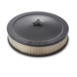 Proform Air Cleaner Kits 440-882 Assembly, 14 in. Diameter, Round, Steel, Shark Gray, Mopar Logo, 3 in. Filter height, 1 in. Drop Base, Each thumbnail 3