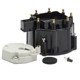 Proform Distributor Cap and Rotor Kits 66947BKC Rotor, Black, Male/HEI, Brass Terminals, Clamp-Down, GM, V8, Kit thumbnail 3