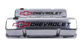 Proform GM Licensed Slant Edge Valve Covers 141-927 Covers, Cast Aluminum, Polished, Slant-Edge, Chevrolet, Bowtie Emblem, Chevy, Small Block, Pair thumbnail 3