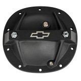 Proform Chevy Bowtie 10 Bolt GM 7.5/7.625 Inch Differential Cover 141-695 Cover, Aluminum, Black Crinkle, Logo, GM, 7.50 in., 10-Bolt, Each thumbnail 2