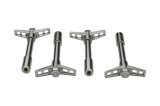 Proform Valve Cover Fasteners for Chevrolet 141-600 Wing Bolts, Chrome, Bowtie, 1/4 in.-20, 4.25 in. Long, Set of 4 thumbnail 1