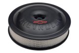 Proform Super-Light Aluminum Air Cleaners 141-692 Filter Assembly, Aluminum, Round, Black, Bowtie Emblem, 14 in. Diameter, 3 in. Tall, Each thumbnail 1