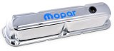 Proform Stamped Steel Mopar Valve Covers 440-905 Covers, Steel, Chrome, Logo, Mopar, Small Block LA, Pair thumbnail 1