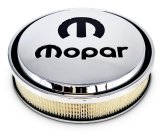 Proform Mopar Licensed Slant-Edge Air Cleaners 440-835 Cleaner, Slant-Edge, Aluminum Top, Chrome, Recessed Black Logo, 14.00 in. Diameter, Dropped 1.00 in., Each thumbnail 1