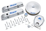 Proform Mopar Licensed Big Block Engine Dress-Up Kits 440-814 Kit, Valve Covers, Valve Cover Wing Nuts, Air Cleaner, Breather, Chrome, MOPAR Logo, Mopar, B/RB, Kit thumbnail 1