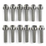 Proform Self-Locking Wedge Header Bolts 66824 Fasteners, Bolts, Hex Head, Steel, Nickel Plated, 3/8 in.-16 Thread Size, 1.000 in. Underhead Length, Set of 12 thumbnail 7