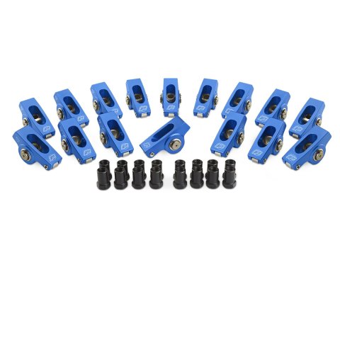Proform Super-Street Roller Rocker Arms 66907 Arms, Super-Street, Stud Mount, Full Roller, Aluminum, Narrow Body, 1.5 Ratio, Fits 3/8 in. Stud, Chevy, Small Block, Set of 16 thumbnail 3