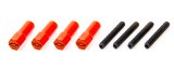 Proform Valve Cover Mini Nuts 141-601 Studs, with Hex Nuts, Bowtie Emblem, Steel, Orange, 1/4 in.-20, 1.5 in. Length, Set of 4 thumbnail 2