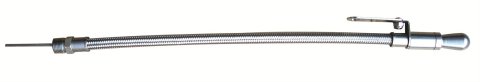 Proform Stainless Steel Oil Dipsticks 68052 Dipstick, Engine, Braided Tube, Aluminum Handle, Pan Mount, Ford, Each thumbnail 1