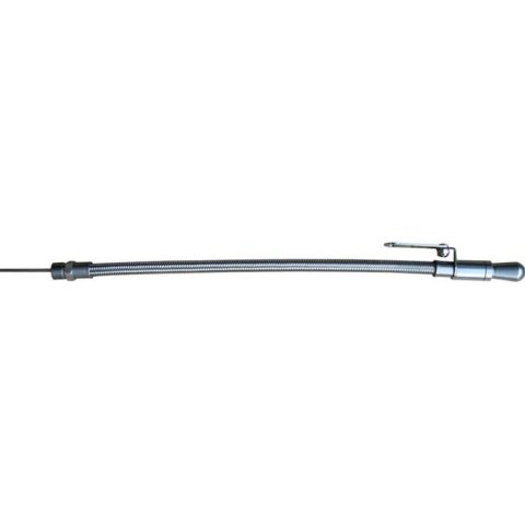 Proform Stainless Steel Oil Dipsticks 68052 Dipstick, Engine, Braided Tube, Aluminum Handle, Pan Mount, Ford, Each thumbnail 2