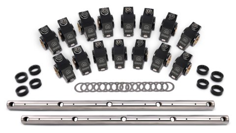 Proform Extruded Aluminum Shaft Mount Roller Rocker Arms 440-869 Arms, Mount, 1.5 Ratio, Aluminum, Rockers, Shafts, Spacers, Mopar, Small Block LA, Set of 16 thumbnail 2