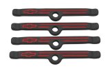 Proform GM Licensed Valve Cover Hold-Down Clamps 141-757 Tabs, Steel, Black Powdercoated, Chevy, Small Block V8/V6, Set of 4 thumbnail 1