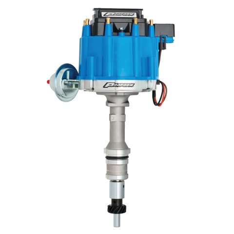 Proform Street/Strip HEI Distributors 66969B Distributor, HEI, Magnetic Pickup, Mechanical, Vacuum Advance, Blue Cap, Ford, 221-302, Each thumbnail 3