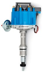 Proform Street/Strip HEI Distributors 66983B Distributor, HEI, Magnetic Pickup, Vacuum Advance, Blue Cap, Ford, 351W, Each thumbnail 3