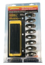 Proform Stamped Steel Rocker Arms 66923C and Pushrods, Stud Mount, Steel, 1.5 Ratio, Fits 3/8 in. Stud, Chevy, Small Block, Kit thumbnail 2