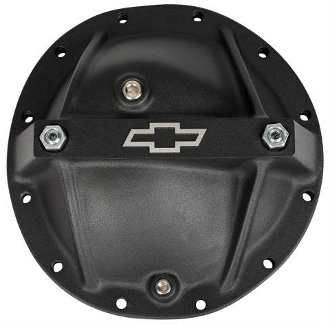 Proform Chevy Bowtie 12 Bolt GM 8.875 Inch Differential Cover 141-697 Cover, Aluminum, Black Crinkle, Logo, GM, in. Passenger Car, Each