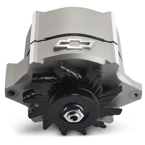 Proform Slant Edge Alternators 141-149 and Generators, Alternator, GM 10SI Case, Gray Crinkle, 12V, 100 amp, 1-wire Hook-up, V-Belt, GM, Small Block, Big Block, Each thumbnail 4