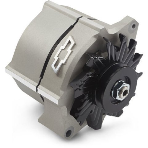 Proform Slant Edge Alternators 141-149 and Generators, Alternator, GM 10SI Case, Gray Crinkle, 12V, 100 amp, 1-wire Hook-up, V-Belt, GM, Small Block, Big Block, Each thumbnail 7
