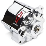Proform Slant Edge Alternators 141-155 and Generators, Alternator, GM 10SI Case, Chrome Finish, 12V, 100 amp, 1-wire Hook-up, V-Belt, GM, Small Block, Big Block, Each thumbnail 7
