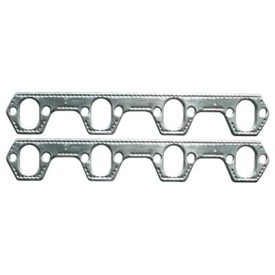 Proform Soft Conforming Aluminum Header Gaskets 67932 Exhaust Gaskets, Header, Aluminum, Round Port, Ford, Small Block, Pair