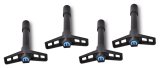 Proform Mopar Licensed Valve Cover Fasteners 440-756 Wing Nuts, Black Crinkle, Blue Emblem on Top, Set of 4 thumbnail 1