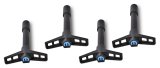 Proform Mopar Licensed Valve Cover Fasteners 440-756 Wing Nuts, Black Crinkle, Blue Emblem on Top, Set of 4 thumbnail 2