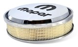 Proform Mopar Licensed Slant-Edge Air Cleaners 440-833 Cleaner, Slant-Edge, Aluminum Top, Polished, Recessed Black Logo, 14.00 in. Diameter, Dropped 1.00 in., Each thumbnail 2