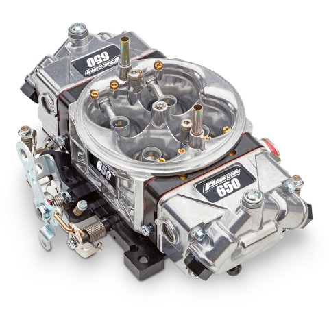 Proform Race Series 650 CFM 4-Barrel Carburetor 67199-CTA Carburetor, Alcohol, Series, Circle Track, Universal, cfm, 4-Barrel, Dual Inlet, Tumble Polished, Each thumbnail 1
