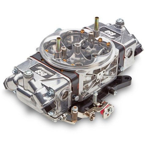 Proform Race Series 650 CFM 4-Barrel Carburetor 67199-CTA Carburetor, Alcohol, Series, Circle Track, Universal, cfm, 4-Barrel, Dual Inlet, Tumble Polished, Each thumbnail 2