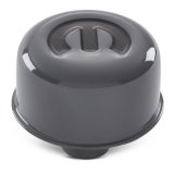 Proform Valve Cover Breathers 440-884 Breather, Push-in, Round, Steel, Shark Gray, Mopar Emblem, 3 in. Diameter, 1.220 Hole Size, Each thumbnail 2