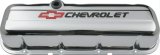 Proform Stamped Steel Chevrolet Valve Covers 141-813 Covers, Tall, Steel, Chrome, Logo, Chevy, Big Block, Pair thumbnail 1