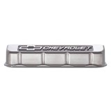 Proform GM Licensed Slant Edge Valve Covers 141-878 Covers, Edge, Tall, Perimeter Bolt, Cast Aluminum, Polished, Chevrolet Logo Top Style, Chevrolet, Big Block, Pair thumbnail 3