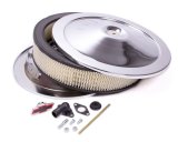 Proform GM Licensed Chevrolet Air Cleaner Kits 141-302 Filter Assembly, 14 in. Diameter, Round, Steel, Chrome, Chevy Logo, 3 in. Filter Height, Each thumbnail 2