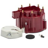 Proform Distributor Cap and Rotor Kits 66947RC Rotor, Red, Male/HEI, Brass Terminals, Clamp-Down, GM, V8, Kit thumbnail 3