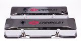 Proform GM Licensed Diecast Aluminum Chevrolet Valve Covers 141-117 Covers, Tall, Cast Aluminum, Chrome, Logo, Chevy, Small Block, Pair thumbnail 3