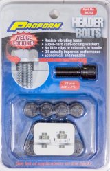 Proform Self-Locking Wedge Header Bolts 66753 Bolts, Locking, Hex Head, Steel, Black Oxide, 3/8-16 in. Thread, 1 in. UHL, Chevy, Set of 12 thumbnail 7