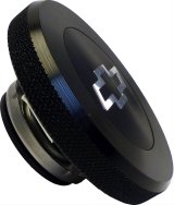 Proform Billet Aluminum Radiator Caps 141-820 Cap, Aluminum, Black Anodized, Round, 13 psi, Each thumbnail 2