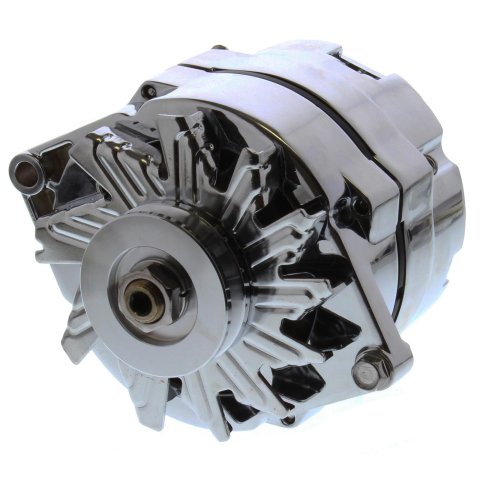 Proform Alternators 66445.1N Alternator, 1-Wire Only, Internal Regulator, 100 Amp, Chrome, Chevy, GMC, Each thumbnail 2