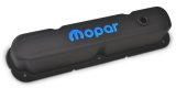 Proform Stamped Steel Mopar Valve Covers 440-751 Covers, Steel, Black Crinkle, Logo, Mopar, Small Block LA, Pair thumbnail 1