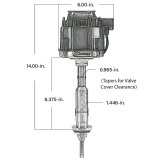 Proform Race HEI Distributors 67044 Distributor, HEI, New, Magnetic Pickup, Advance Locked Out, Red Cap, Coil, Mopar, Big Block RB, Hemi®, Each thumbnail 1