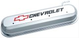 Proform Slant Edge Diecast Aluminum Valve Covers 141-265 Covers, Cast Aluminum, Chrome, Chevrolet Logo, Chevy, Small Block LS, Pair thumbnail 1